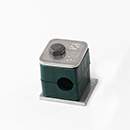 Stauff 1110015873. Clamp Assembly Standard Series Size 1 Ø6mm Polypropylene W10 Weld Plate Cover Plate, Hex Head Bolt Smooth Without Initial Tension