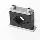 Stauff 1110007197. Clamp Assemblies Heavy Series Size 6S Ø42mm Polypropylene W12 Cover Plate, Socket Cap Screw Weld Plate