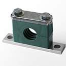 Stauff 1110021945. Komplettschelle Schwere Baureihe Gr. 10S Ø168mm Polypropylen W22 Deckpl., AS-Schraube, SI-Blech Anschweißpl., Dübelbefestigung