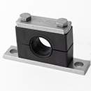 Stauff 1110029708. Komplettschelle Schwere Baureihe Gr. 5S Ø30mm Polypropylen W10 Deckpl., AS-Schraube Anschweißpl., Dübelbefestigung