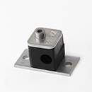 Stauff 1110005043. Komplettschelle Standard-Baureihe Gr. 1 Ø6mm Polyamid W10 Deckpl., IS-Schraube Anschweißpl., lang