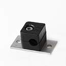 Stauff 1110001286. Clamp Assemblies Standard Series Size 1 Ø8mm Polyamide W10 Profiled, with Initial Tension Elongated Weld Plate Socket Cap Screw