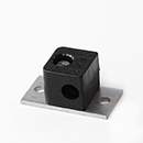 Stauff 1110001240. Clamp Assemblies Standard Series Size 1 Ø10mm Polyamide W10 Profiled, with Initial Tension Elongated Weld Plate Slotted Head Screw