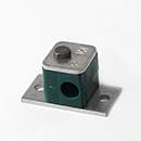 Stauff 1110014984. Komplettschelle Standard-Baureihe Gr. 1 Ø12mm Polypropylen W10 Anschweißpl., lang Deckpl., AS-Schraube glatt, ohne Vorspannung