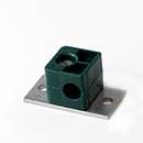 Stauff 1110007332. Clamp Assemblies Standard Series Size 1 Ø10mm Polypropylene W10 Slotted Head Screw Elongated Weld Plate