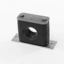 Stauff 1110001428. Clamp Assembly Standard Series Size 6 Ø32mm Polypropylene W10 Elongated Weld Plate Cover Plate, Hex Head Bolt with Rubber Insert