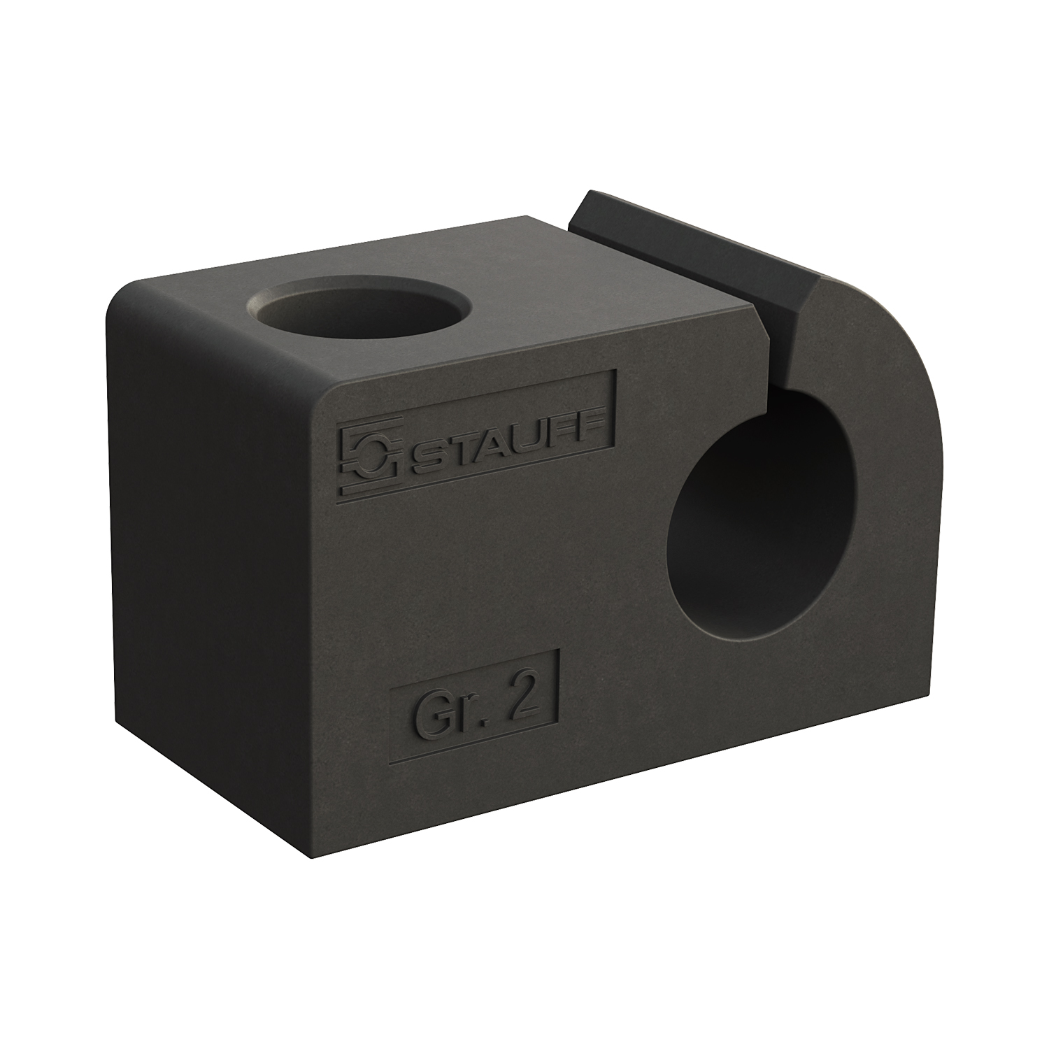 Stauff 6100196600. Clamp Body Size 2 Ø10mm Light Series Thermoplastic Elastomer