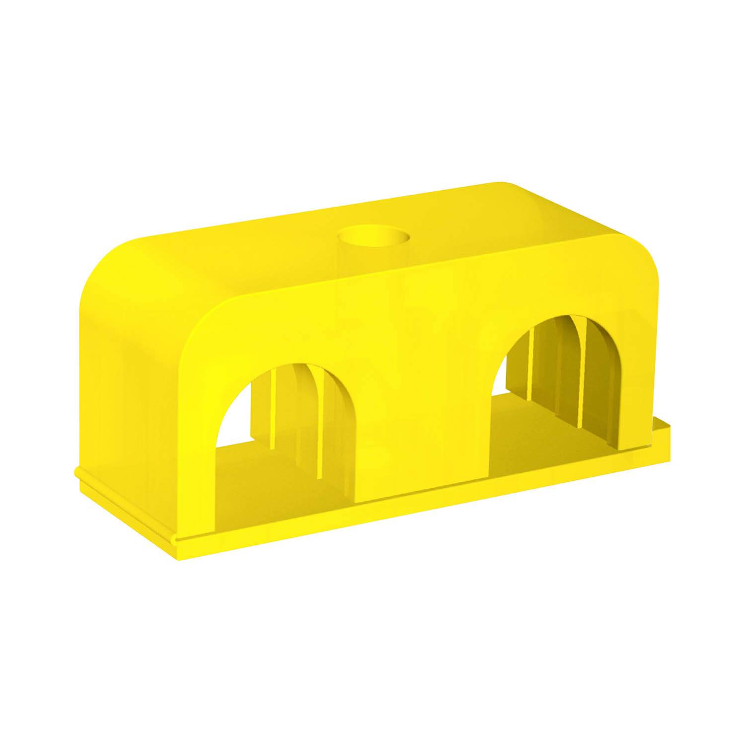 Stauff 1130004967. Clamp Body Size 1 Ø8/6mm Size 1 Ø8mm & 6mm Light Series, Twin Design Polyamide Profiled