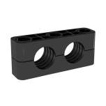 Stauff 1130005694. Schellenkörper Gr. 4S-D Ø16mm Schwere Doppel-Baureihe Polyamid gerippt, mit Vorspannung DIN 3015