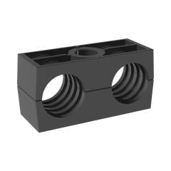 Stauff 1130005987. Schellenkörper Gr. 5D Ø33,7mm Doppel-Baureihe Polyamid gerippt, mit Vorspannung DIN 3015