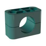 Stauff 1130008447. Clamp Body Size 6 Ø53,5mm Standard Series Polypropylene Smooth, without Init Tension DIN 3015