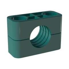 Stauff 1130005485. Schellenkörper Gr. 3S Ø17,2mm Schwere Baureihe Polypropylen gerippt, mit Vorspannung DIN 3015