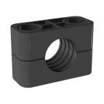 Stauff 1130026856. Clamp Body Size 4S Ø28mm Heavy Series Thermoplastic Elastomer Profiled, with Initial Tension DIN 3015