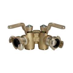 Riegler 107894.Double tap cock with 2 outlets, Lever switch, Venting, G 3/4 IT