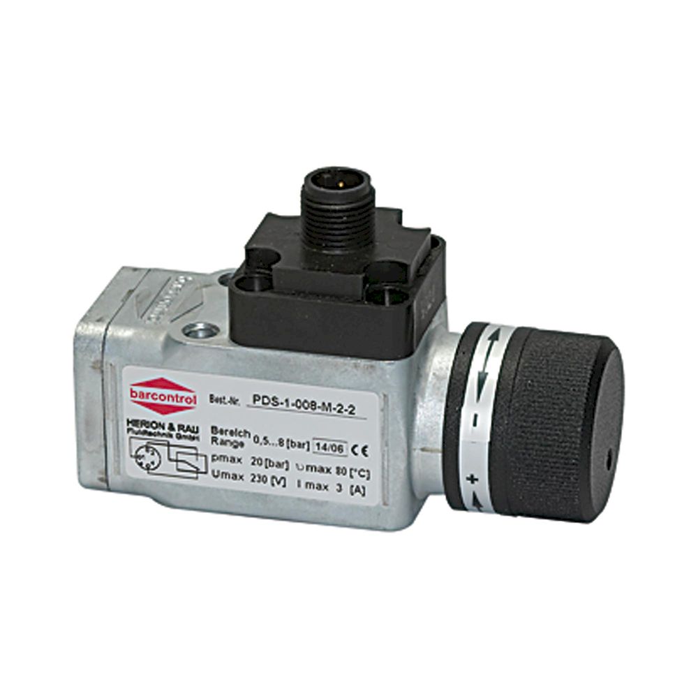 Riegler 103034.Pressure switch, Changeover contact, Special die cast, 0.5-8 bar