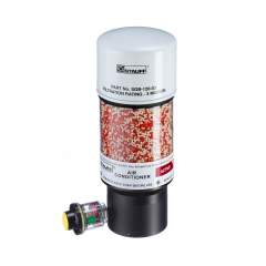 Stauff 1910000498. Luftfilter und Luftentfeuchter (Robuste Ausführung) Standard-Trocknermaterial 25% Silicagel und 75% Molekularsieb Durchmesser 98 mm Baulänge 160 mm mit Adapterplatte und Verschmutzungsanzeige