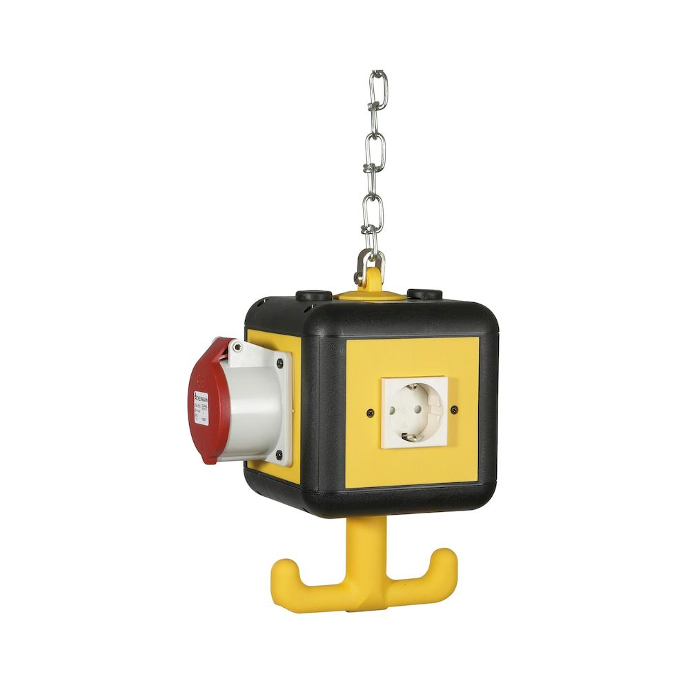 Riegler 114503. Versorgungseinheit, 4 SchuKo-Steckdosen 16 A 2p + 230 V, IP 20