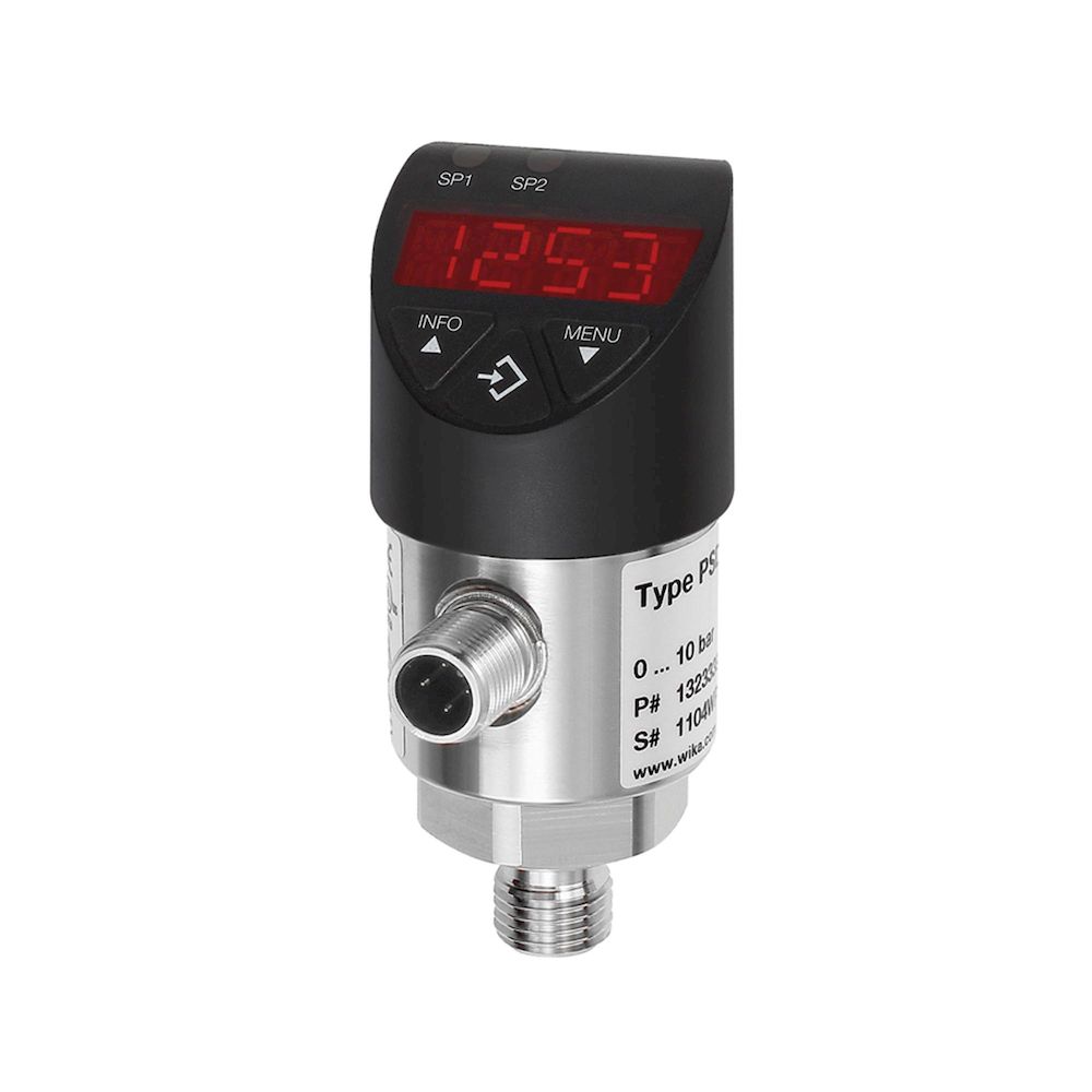 Riegler 103082.Elect. pressure switch, Digital display, M12x1, G 1/4, 0-100 bar