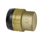 Riegler 117034.End cap, Brass, »sharkbite«, for pipe exterior ø 22 mm