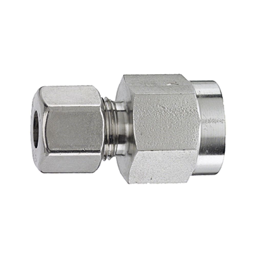 Riegler 112458. Mano-Anschlussverschraubung, G 1/4 i., Rohr-Außen-Ø 8, ES 1.4571