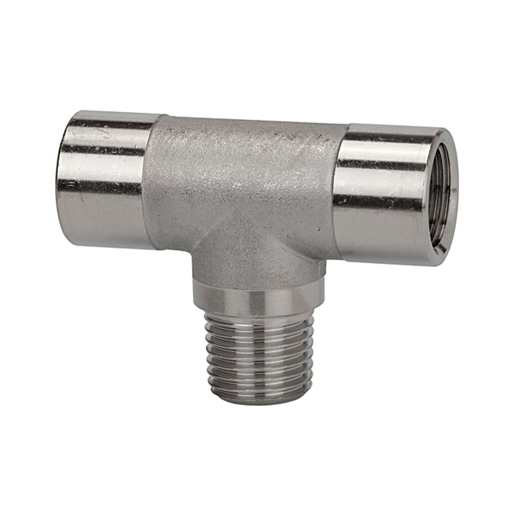 Riegler 112823.T-piece, interior / exterior / interior, G/R 1/4, Stainless steel
