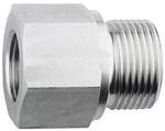 Riegler 112490.Long reducer, G 1/4 o., G 1/8 i., Stainless steel 1.4571