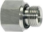 Riegler 112305.Long reducer, G 3/4 o., G 1/2 i., Stainless steel 1.4571