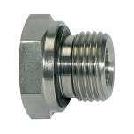 Riegler 112308. Kurze Wechselreduzierung, Weichdicht., G3/4 a. G1/4 i., ES 1.4571