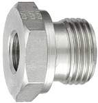 Riegler 112498.Short reducer, G 1 o., G 1/2 i., Stainless steel 1.4571