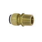 Riegler 117027.Screw-in connector, Brass, BSPT 1 1/4, for pipe exterior ø 35 mm