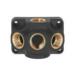 Riegler 112618. Endverteile, Eingang G 3/4, Anschluss 3 x G 1/2