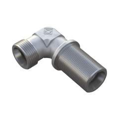 Stauff 6030005032. Elbow Bulkhead Fitting Size / Type: 08L Fitting Body only Steel, Zinc/Nickel-Plated