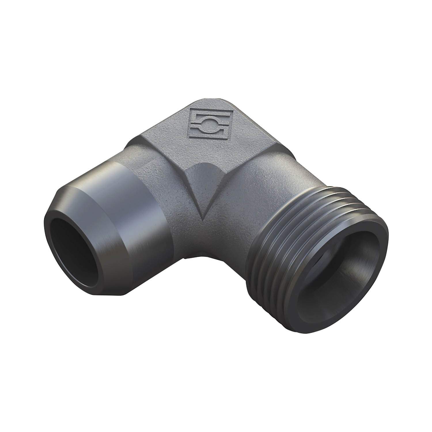 Stauff 6030006319. Winkel-Anschweißverschraubung Baugröße:06L nur Verschraubungskörper Stahl, phosphatiert