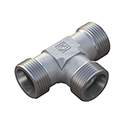 Stauff 6030005497. Tee Reducer Size / Type1: 42L Size / Type2: 22L Size / Type3: 42L With Cutting Ring & Union Nut Steel, Zinc/Nickel-Plated