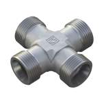 Stauff 6030002443. Equal Cross Size / Type: 15L Fitting Body only Steel, Zinc/Nickel-Plated