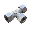 Stauff 6030007730. Equal Tee Size / Type: 05LL Fitting Body only Steel, Zinc/Nickel-Plated