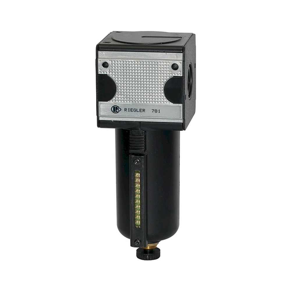 Riegler 100523.Filter »multifix«, Metal container, Viewing tube, Size 1, G 3/8