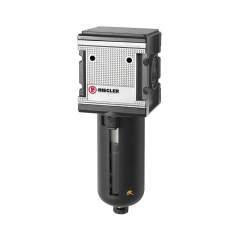 Riegler 133112. Filter »multifix«, PC-Behälter, Schutzkorb, 5 µm, BG 4, G 1, HA