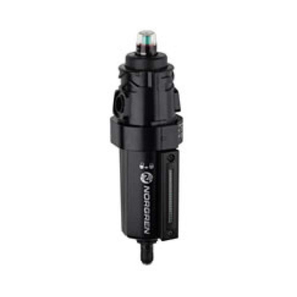 Norgren F64G-NND-AD1. FIltro estándar Olympian Plus, sin uniadaptador, purga automática, elemento filtrante de 5µm