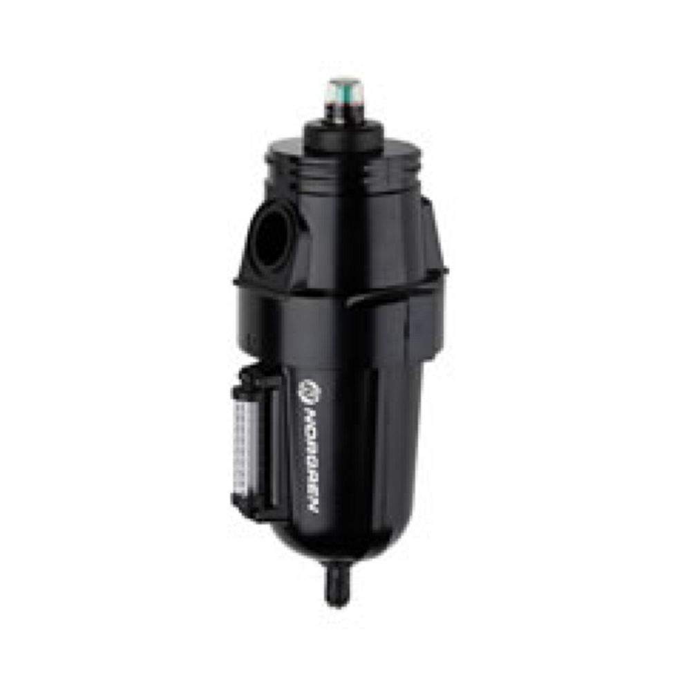 Norgren F68G-NND-AR1. FIltro estándar Olympian Plus, sin uniadaptador, purga automática, elemento filtrante de 5µm