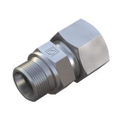 Stauff 6010007539. Straight Male Stud Fitting Size / Type: 08S 1/8 BSP, Sealing Surface for Bonded Seal 60 degree cone With Cutting Ring & Union Nut Steel, Zinc/Nickel-Plated