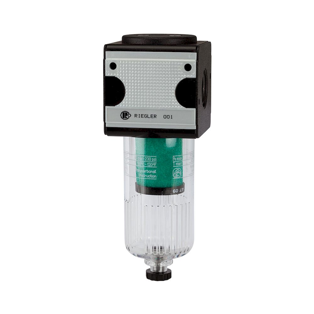 Riegler 100533.Microfilter »multifix« with PC container, 0.01 µm, Size 1, G 1/4