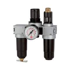 Riegler 100400. Wartungseinheit 3-tlg. »multifix-mini«, mit Metallbehälter, G 1/8