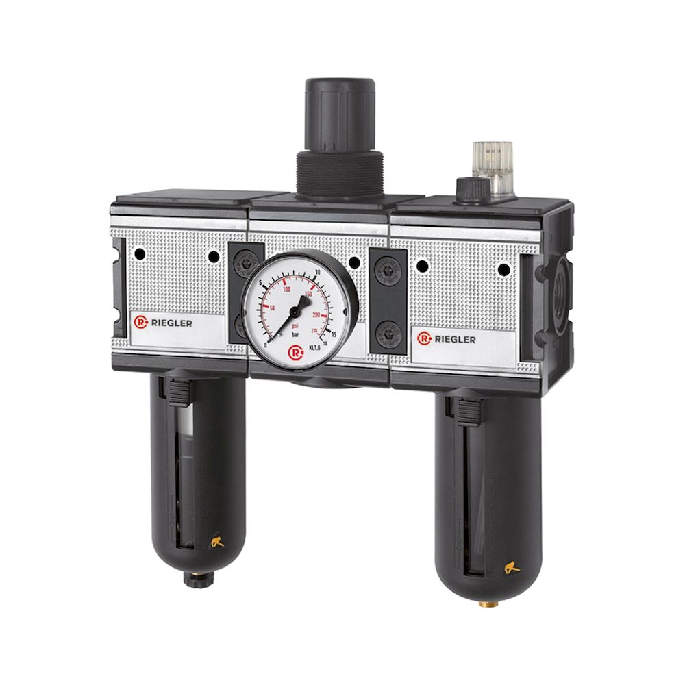 Riegler 133127.Service unit 3-part »multifix«, Protective cage, Size 4, G 3/4