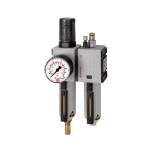 Riegler 152439. Wartungseinheit 2-tlg. FUTURA, MBeh., BG2, G 1/2, 0,5-8 bar, VA