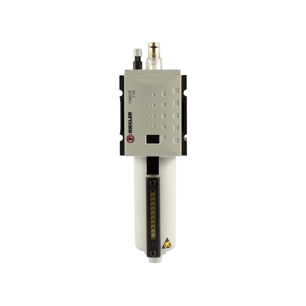 Riegler 139515.Mist oiler »FUTURA«, Metal container, Viewing tube, Size 2, G 1/2