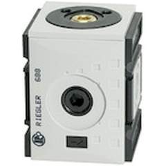 Riegler 100276.Distributor »FUTURA«, Size 2 G 3/8, Outlets 2xG 3/8, G 1/4, G 1/2