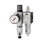 Riegler 142458.Service unit 2-part »FUTURA-mini« PC container, G 1/4, 0.5-8 bar