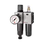 Riegler 142476. WE 2-tlg. »FUTURA-mini«, Metallbe., Stand.mano., G 1/4, 0,5-8, HA