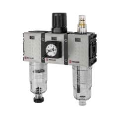 Riegler 142491. WE 3-tlg. »FUTURA-mini«, PC-Beh., Kompaktmano, G 1/4, 0,5-8, HA